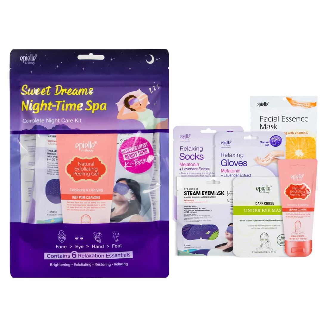 Kit de Spa Nocturno Epielle - 6 Esenciales para Piel Radiante