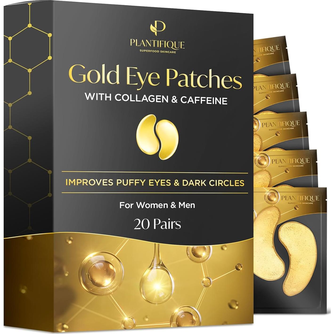 Mascarilla Exfoliante para Pies Plantifique + Parches Ojos 20 pares