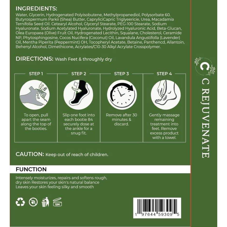 Mascarilla Exfoliante para Pies C Rejuvenate 150g