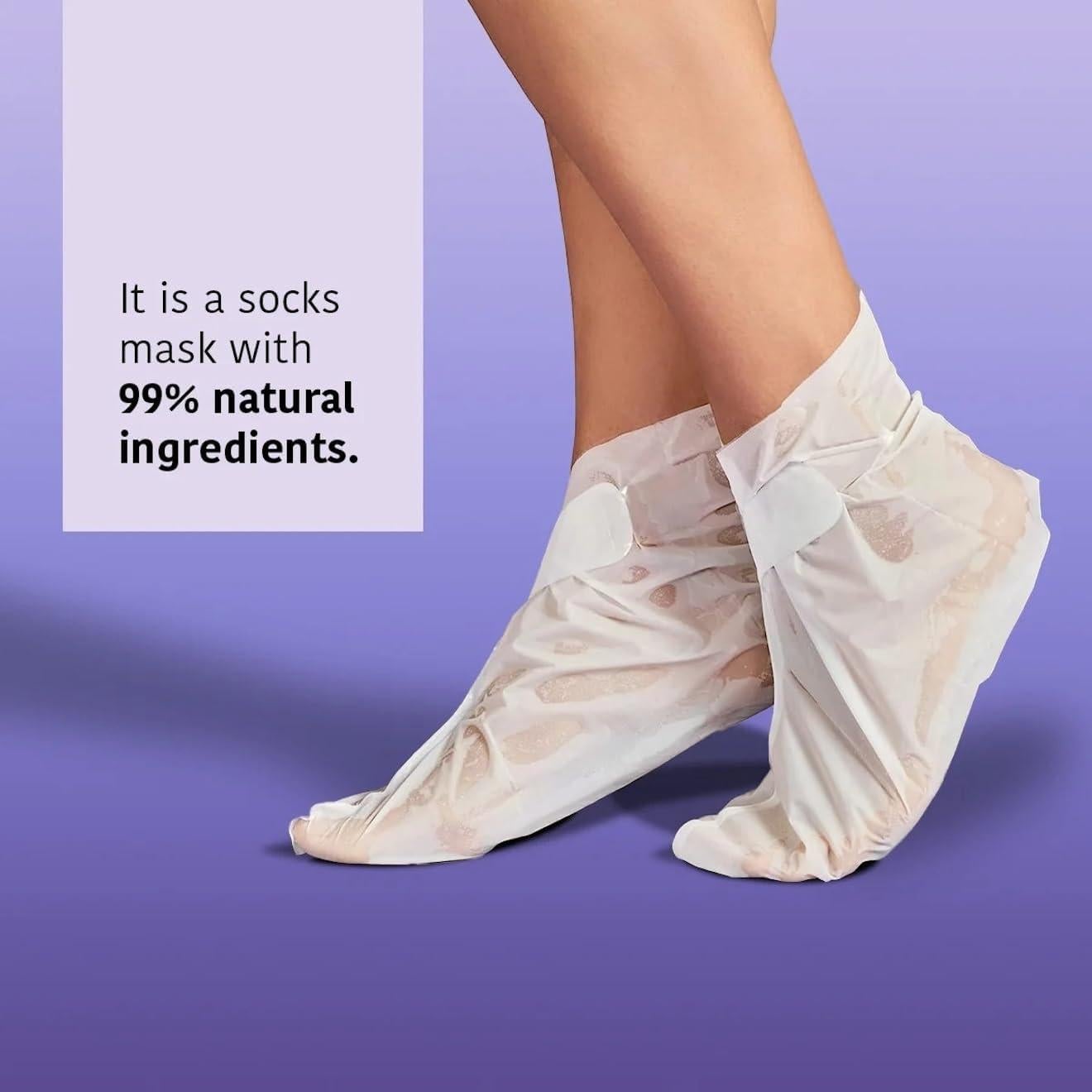 Calcetines Exfoliantes IROHA NATURE | 2 Pares | Ácidos Glicólico y Láctico