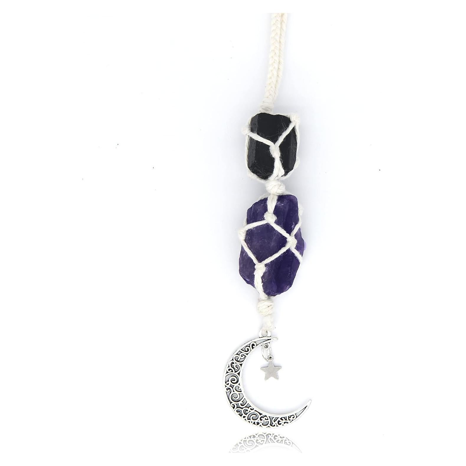 Colgante para Auto BOHO GARDEN - Turmalina y Amatista