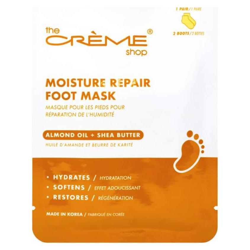 Máscara Hidratante para Pies The Crème Shop con Karité y Almendra