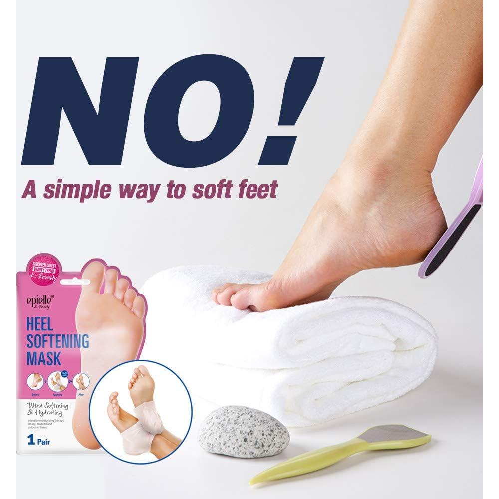 Máscara Suavizante de Talones Epielle | Hidratación Intensiva 4 Pzas