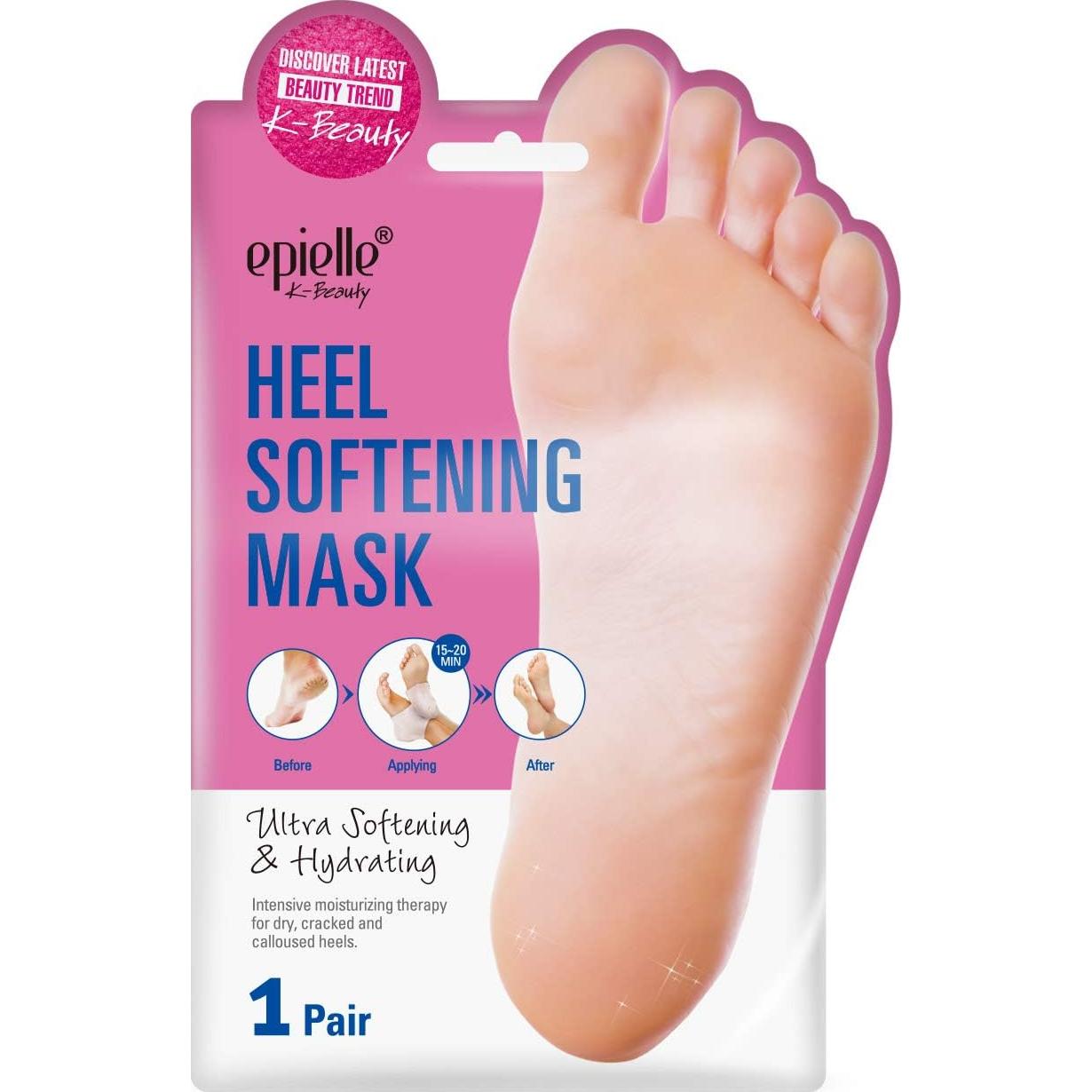 Máscara Suavizante de Talones Epielle | Hidratación Intensiva 4 Pzas