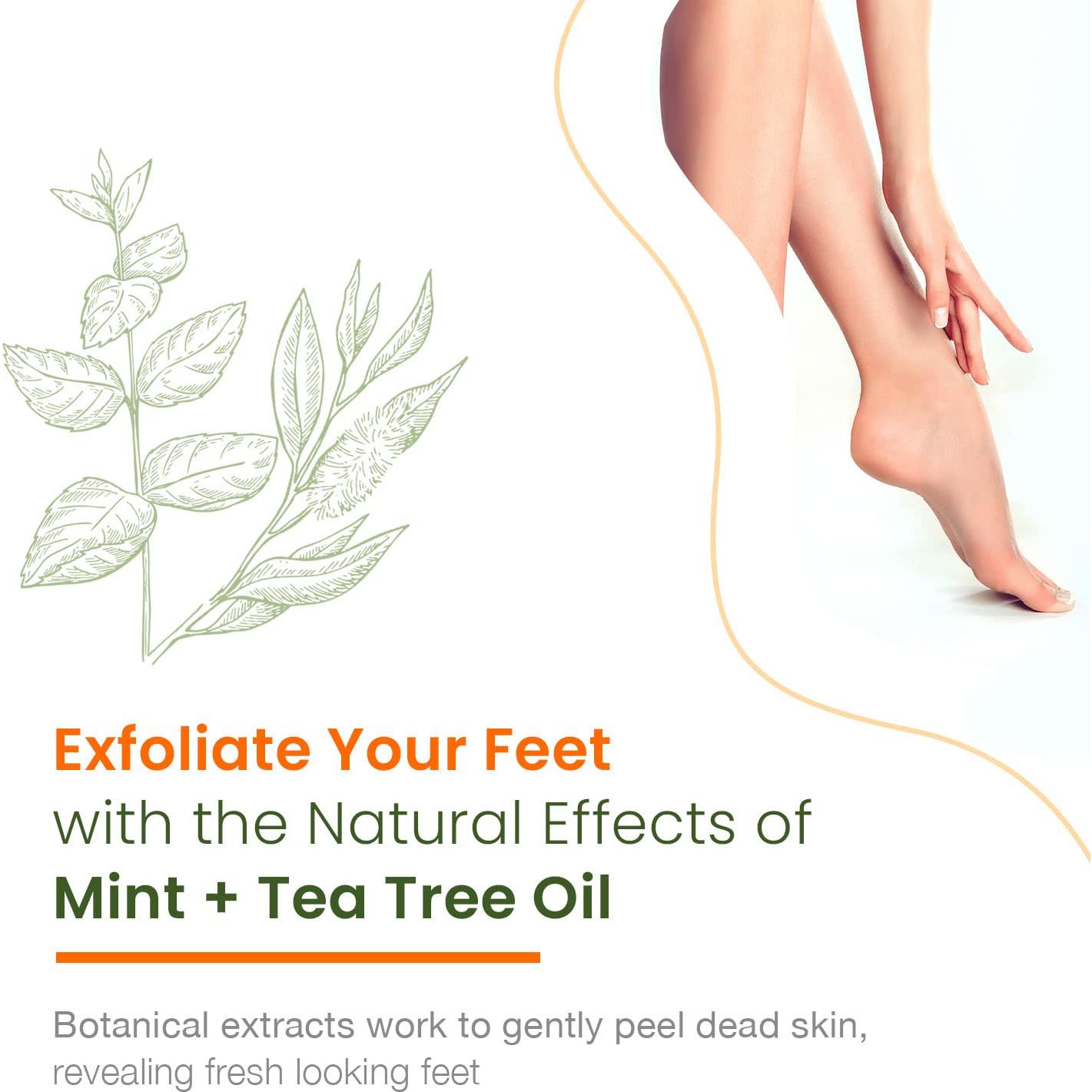 Mascarillas para Pies Klar & Co - Menta y Árbol de Té - 3 Pares