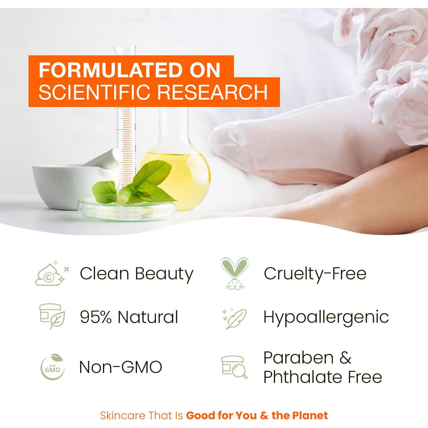 Mascarillas para Pies Klar & Co - Menta y Árbol de Té - 3 Pares