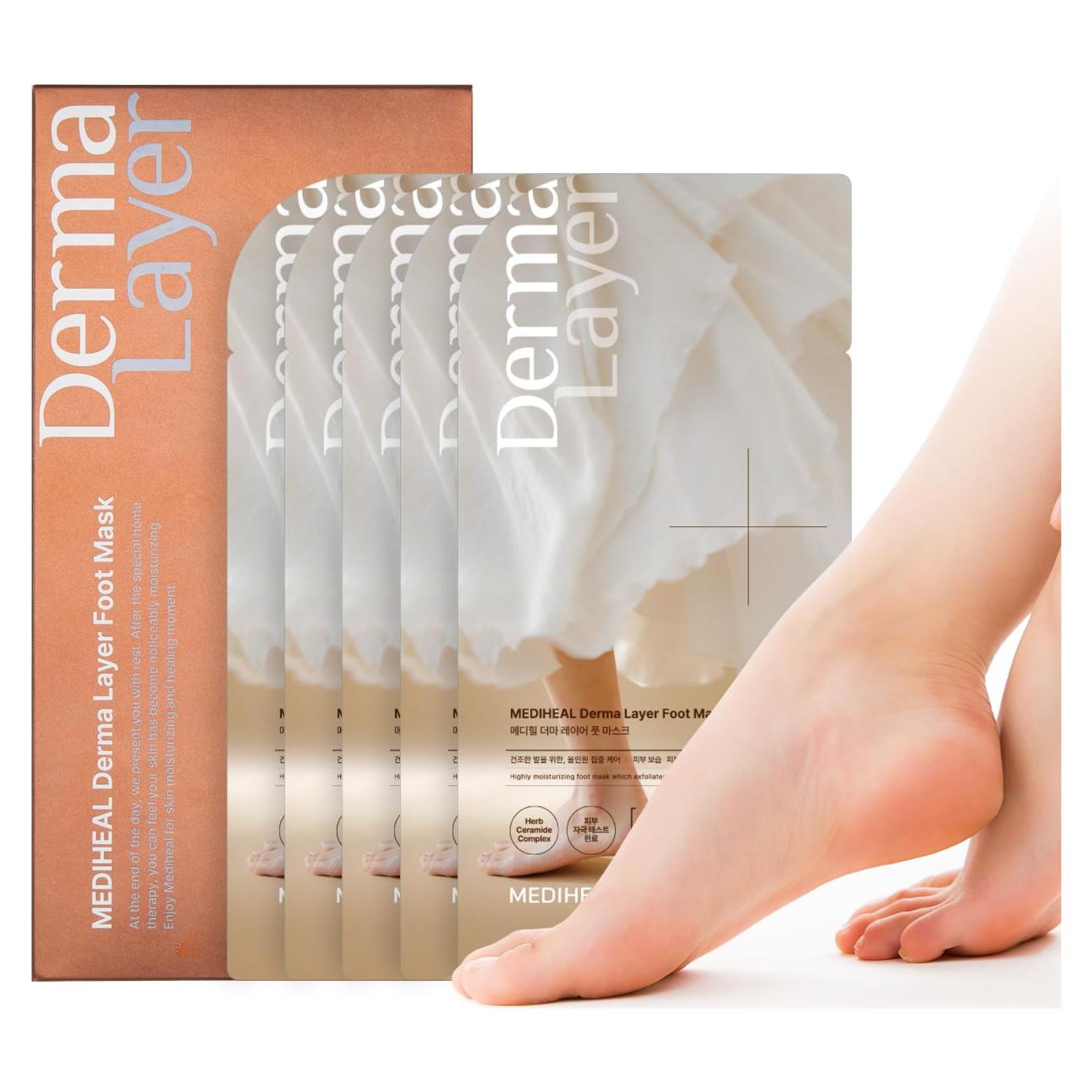 Mascarilla para Pies MEDIHEAL 5 Unidades Hidratante Ceramidas