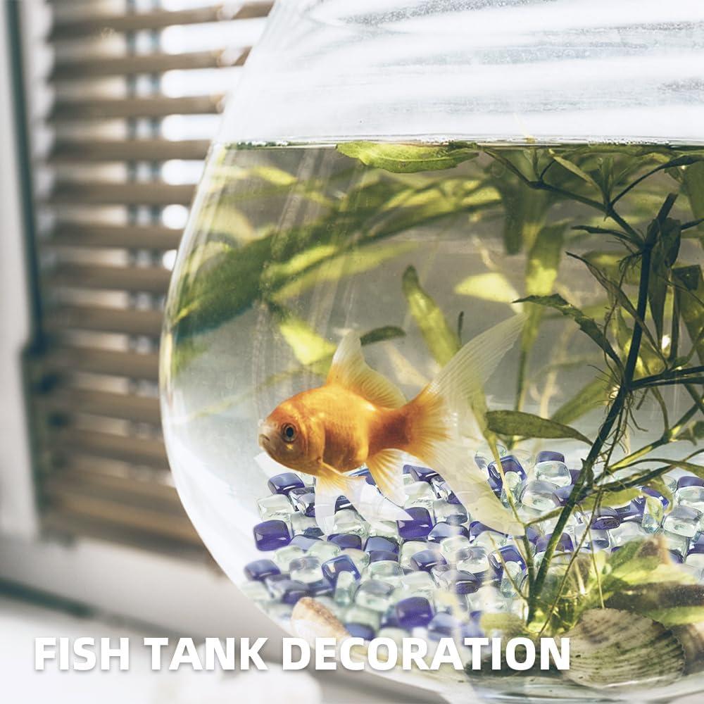 Canicas de Vidrio LUEYAO 1.18cm Azul y Claro para Decoración