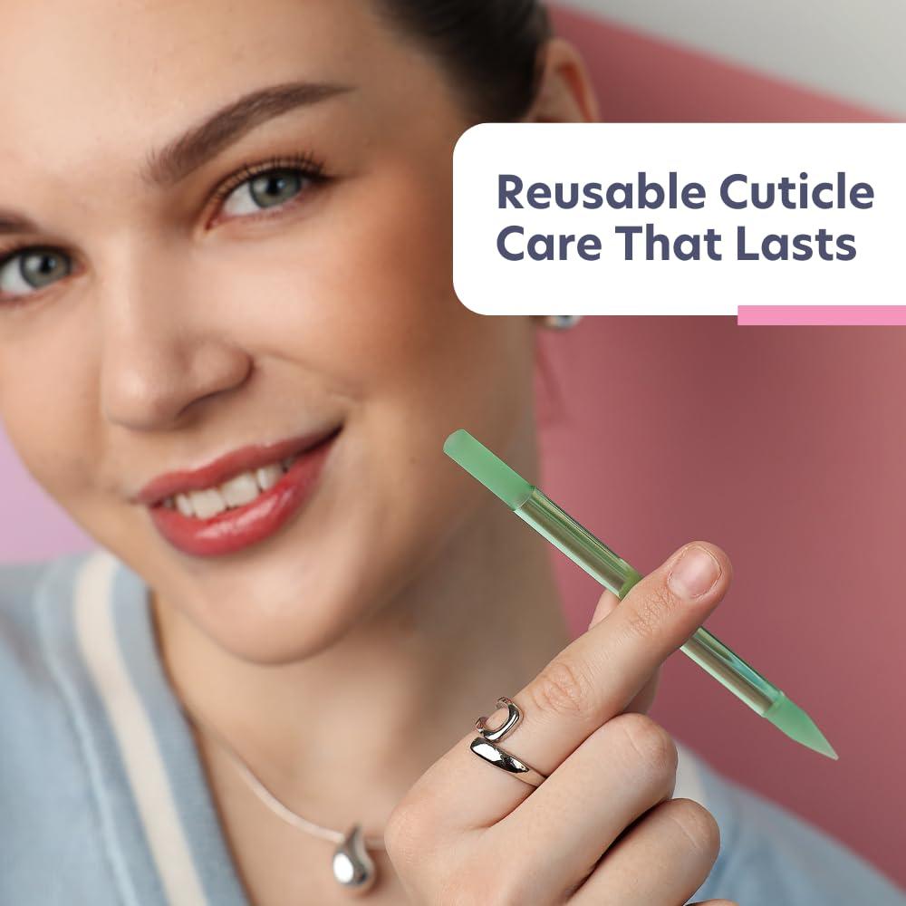 Empujador de Cutículas de Vidrio Bona Fide Beauty Jade
