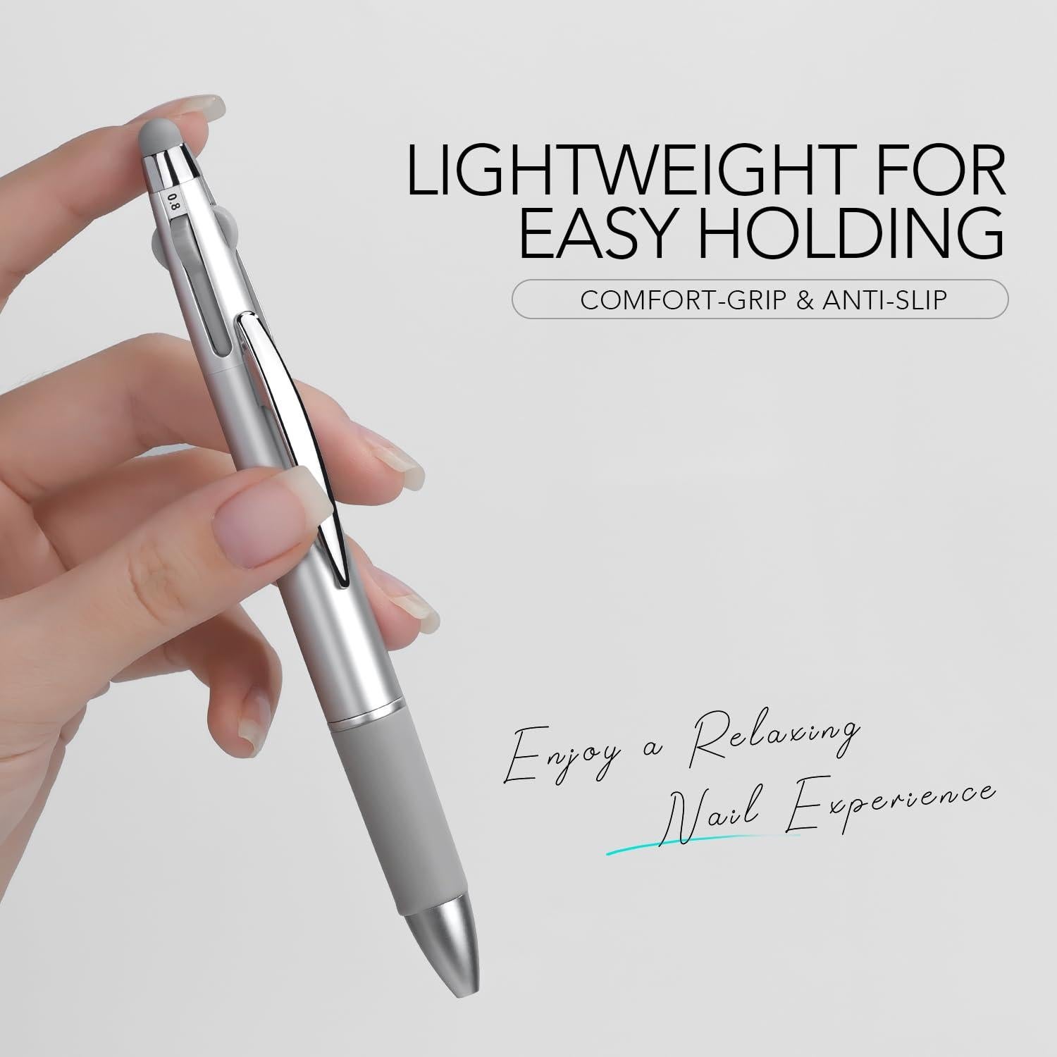 Bolígrafo de Puntos para Uñas GAOY 4-en-1, Herramienta de Manicura