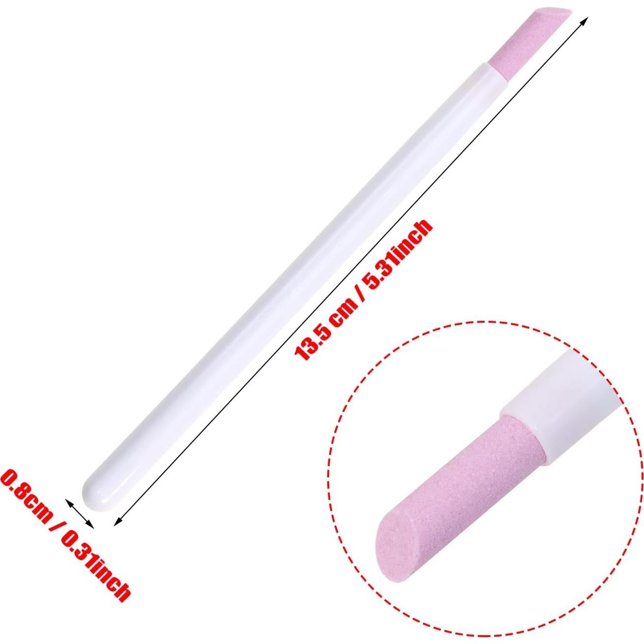 Empujadores de Cutículas de Uñas ONLYKXY 10 Piezas Piedra Pómez