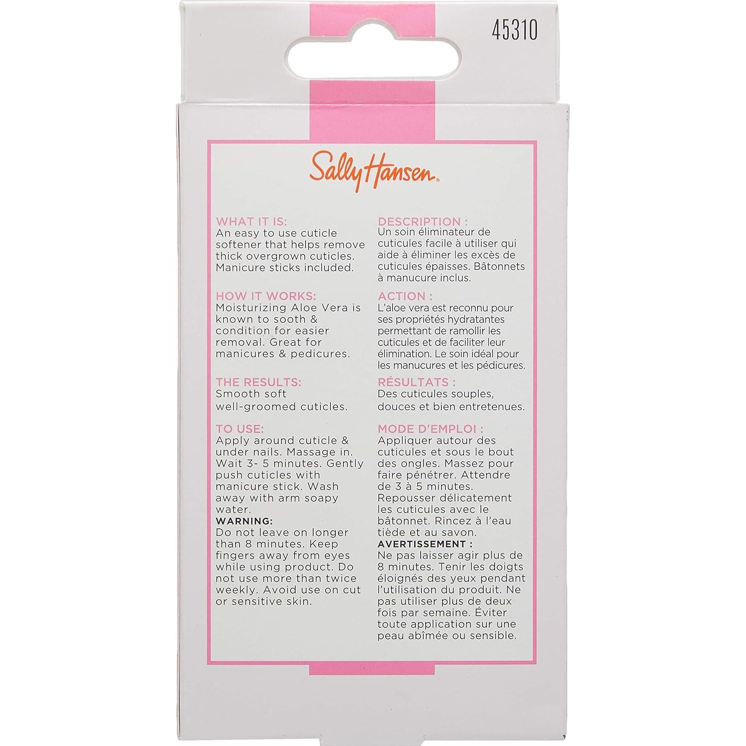 Removedor de Cutículas Sally Hansen con Aloe Vera 28g