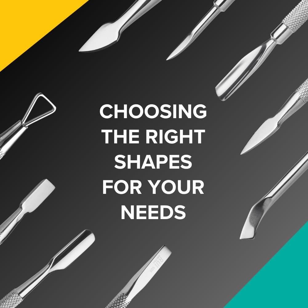 Empujador de Cutículas Rui Smiths 104 - Acero Inoxidable