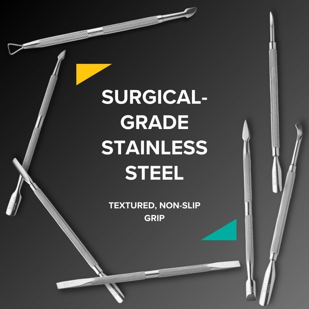 Empujador de Cutículas Rui Smiths 104 - Acero Inoxidable