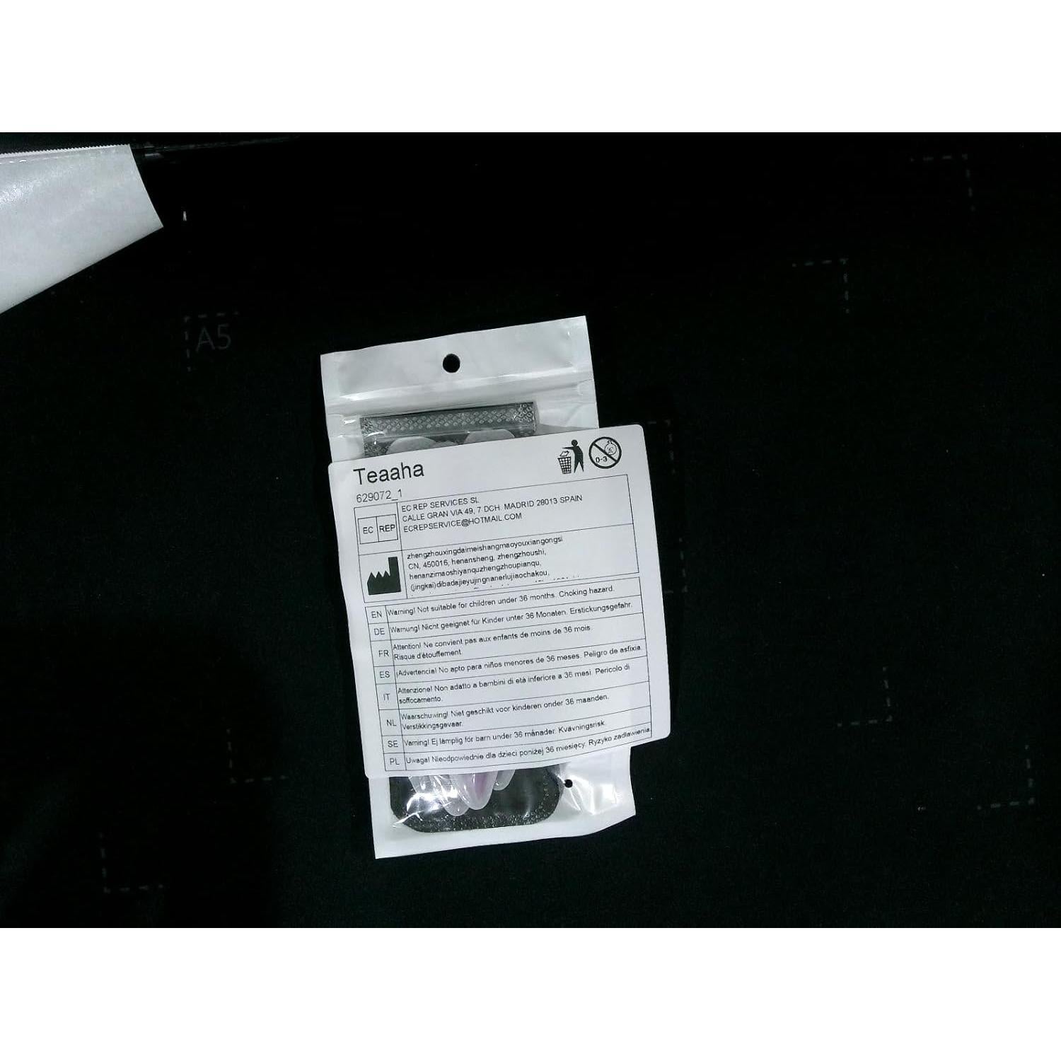 Empujador de Cutículas de Vidrio 4PCS Teaaha - Doble Cara