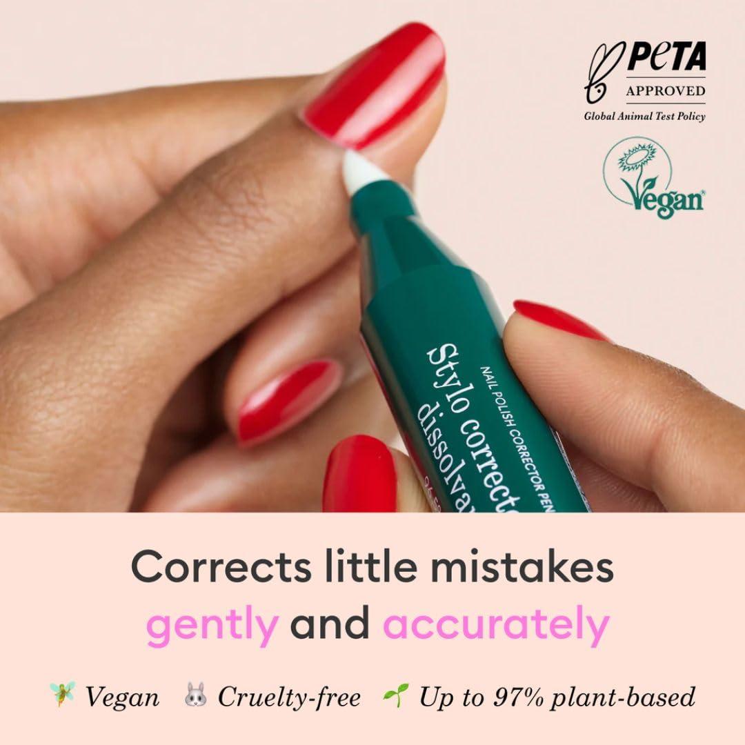 Bolígrafo Corrector de Esmalte de Uñas Manucurist - Gel + 3 Puntas