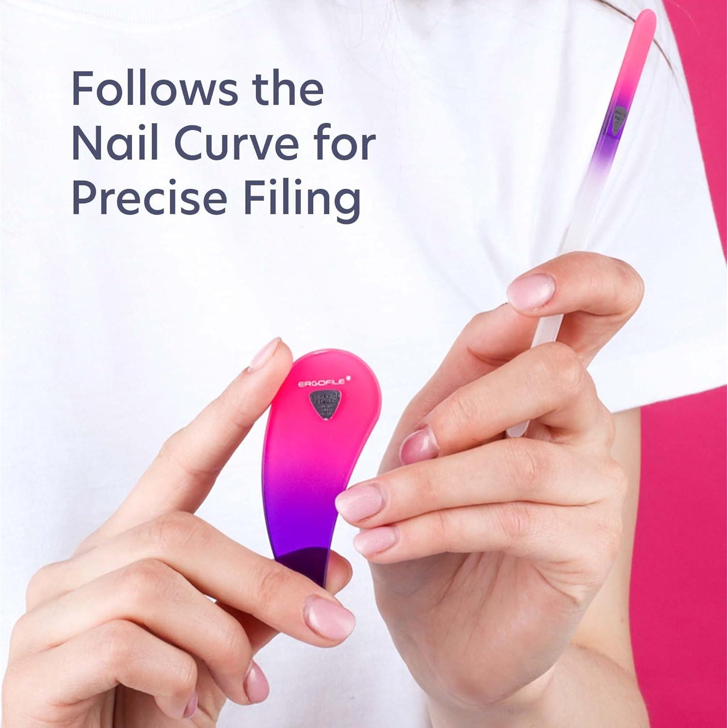 Juego de Limadoras de Uñas de Vidrio BONA Fide Beauty 2 Piezas