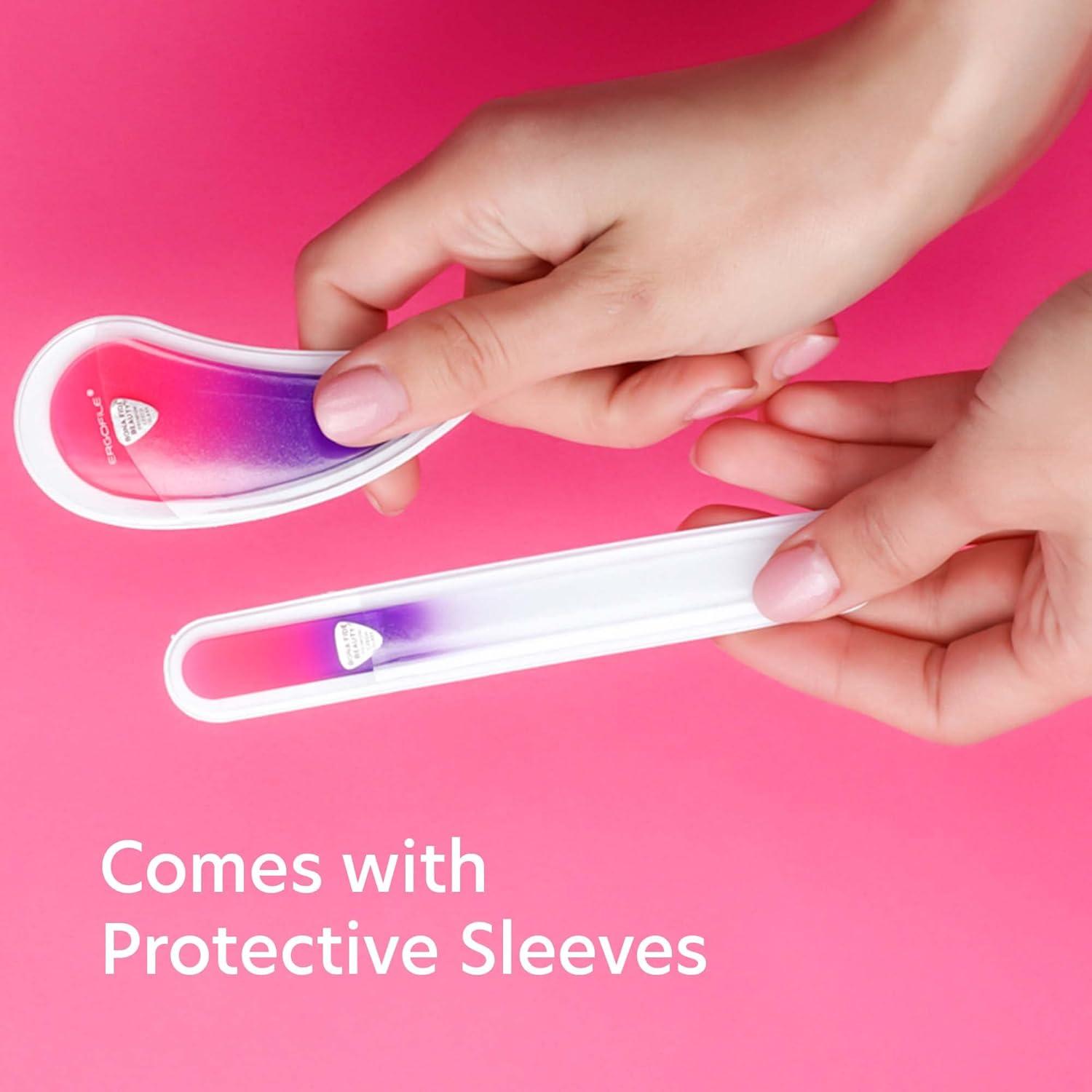 Juego de Limadoras de Uñas de Vidrio BONA Fide Beauty 2 Piezas