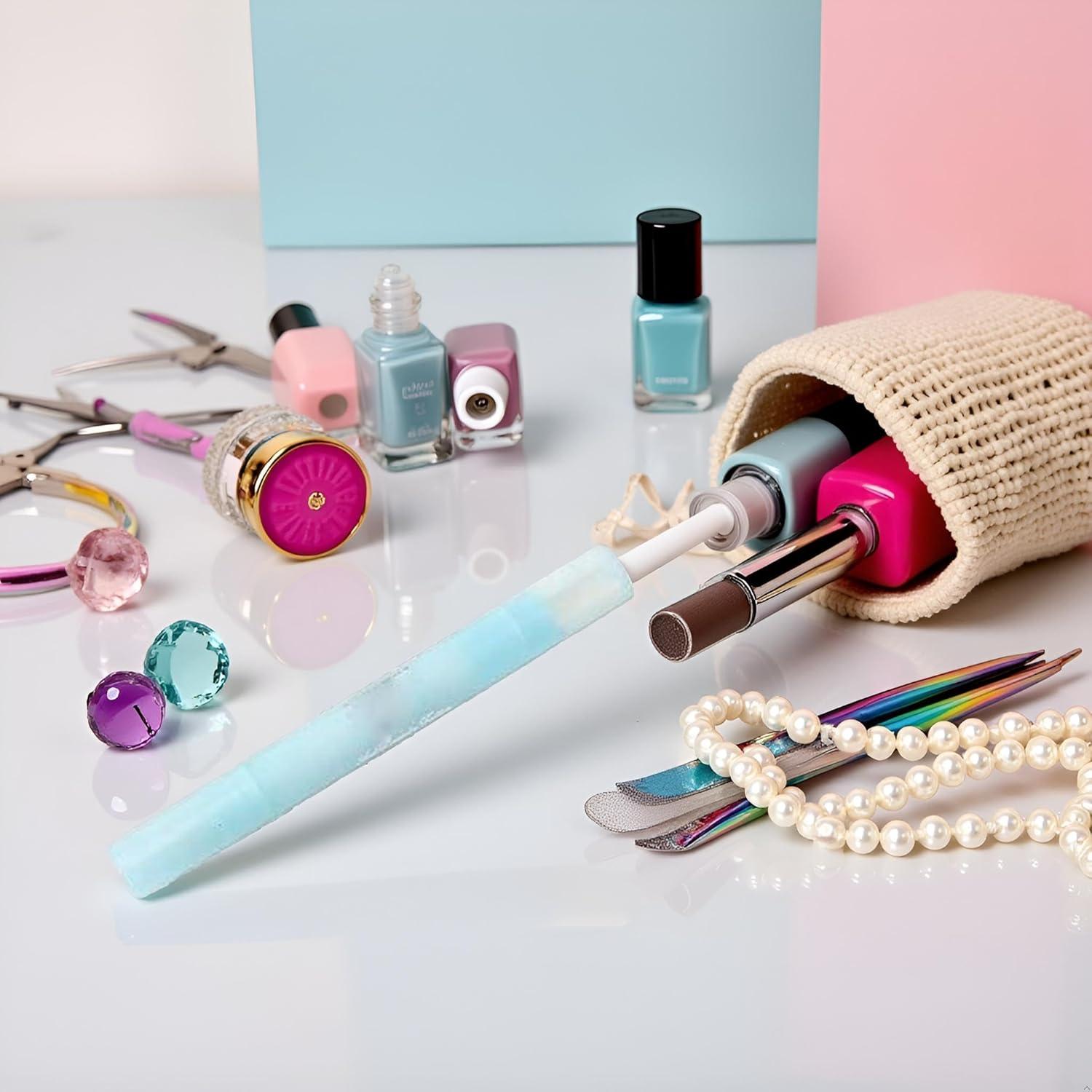 Lápiz Corrector de Esmalte de Uñas Rosojodg Azul Recargable