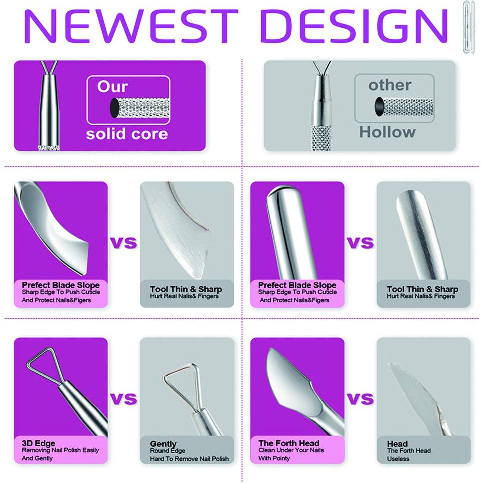 Kit de Manicura y Pedicura Eurob - Acero Inoxidable 4 Piezas