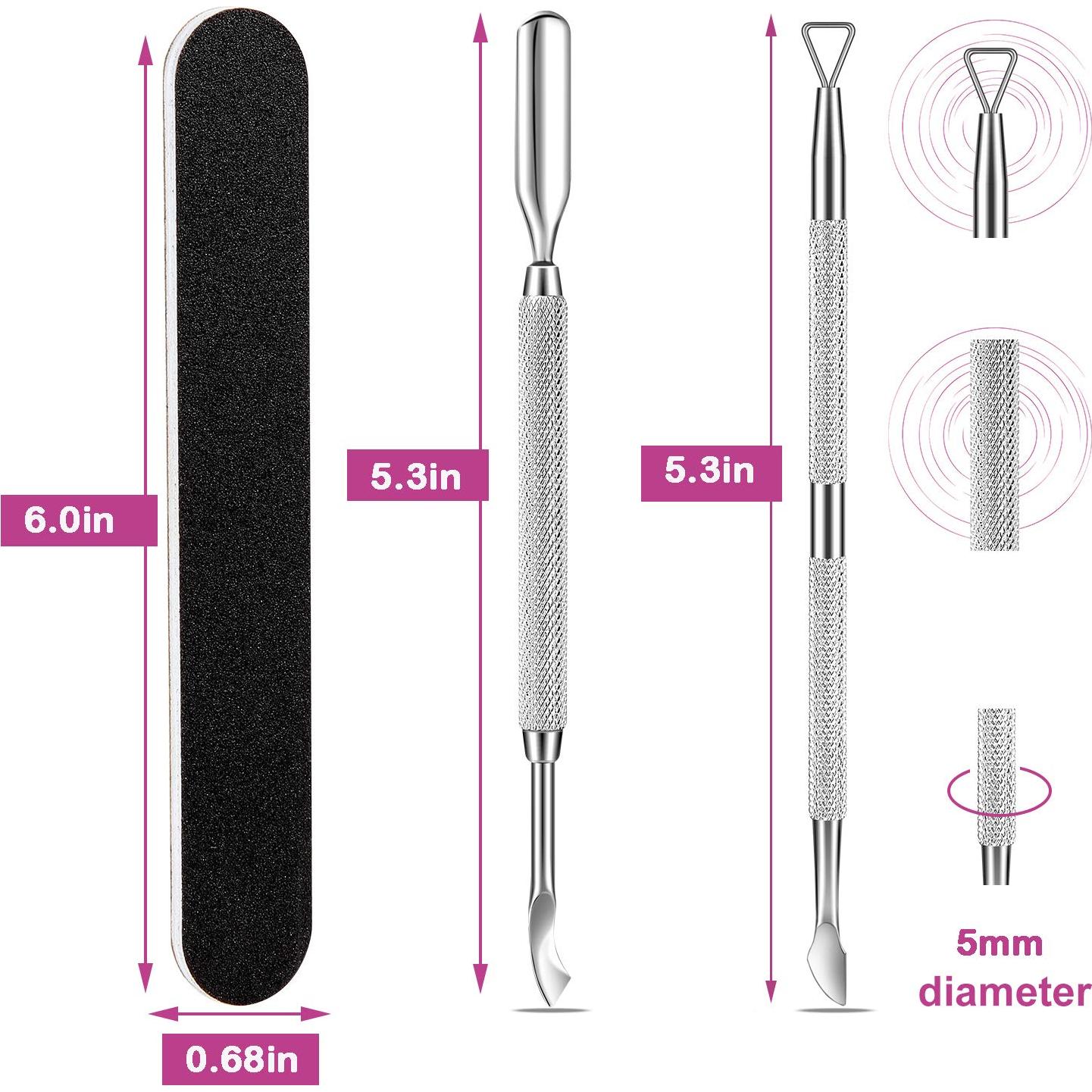 Kit de Manicura y Pedicura Eurob - Acero Inoxidable 4 Piezas