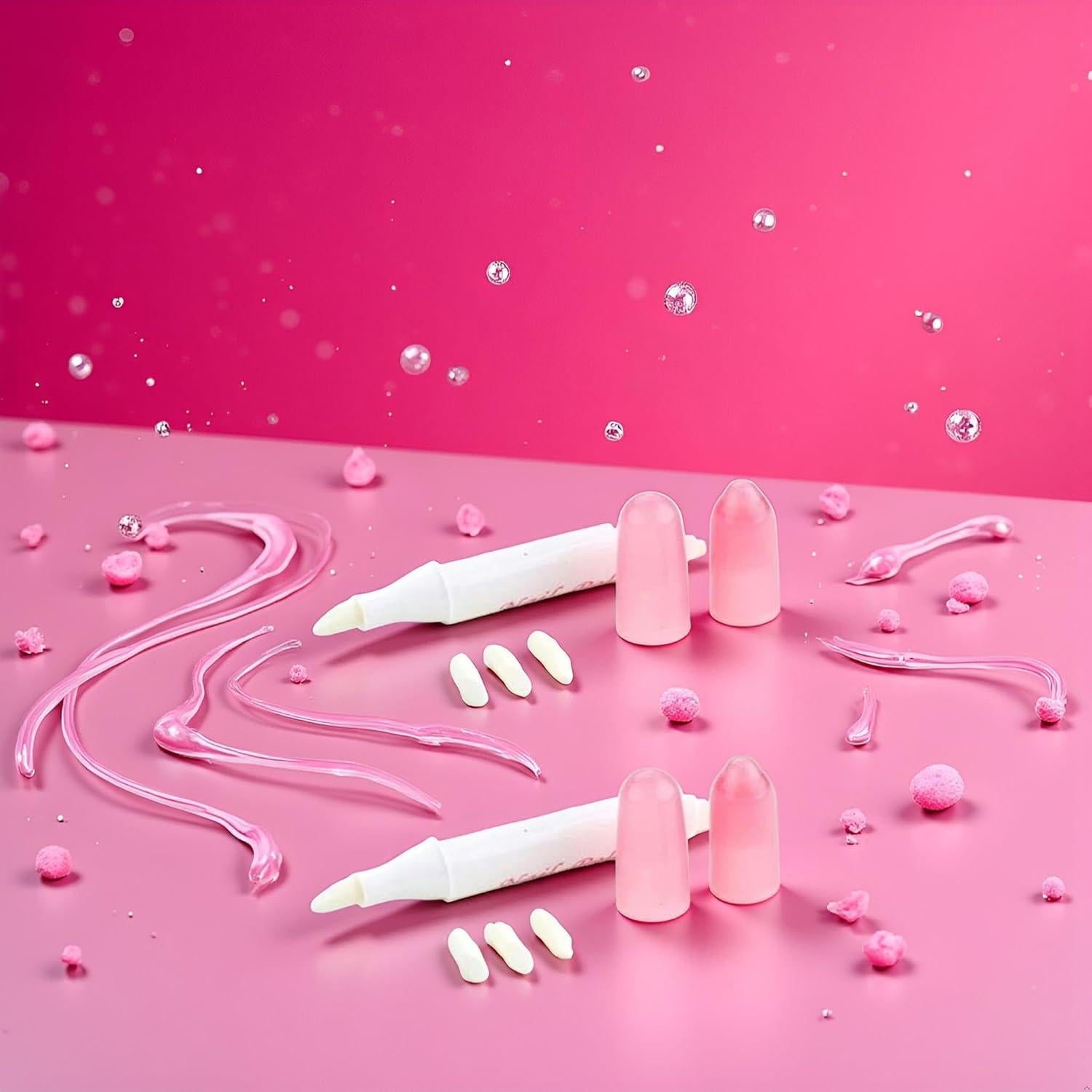 2 Piezas Lápiz Corrector de Esmalte Rosa YuanHolumid