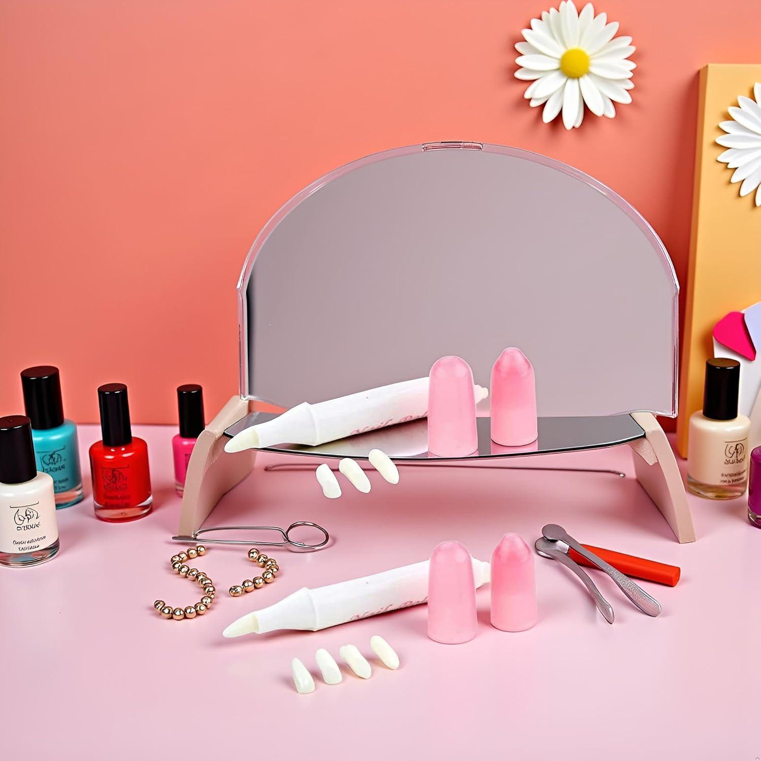 2 Piezas Lápiz Corrector de Esmalte Rosa YuanHolumid