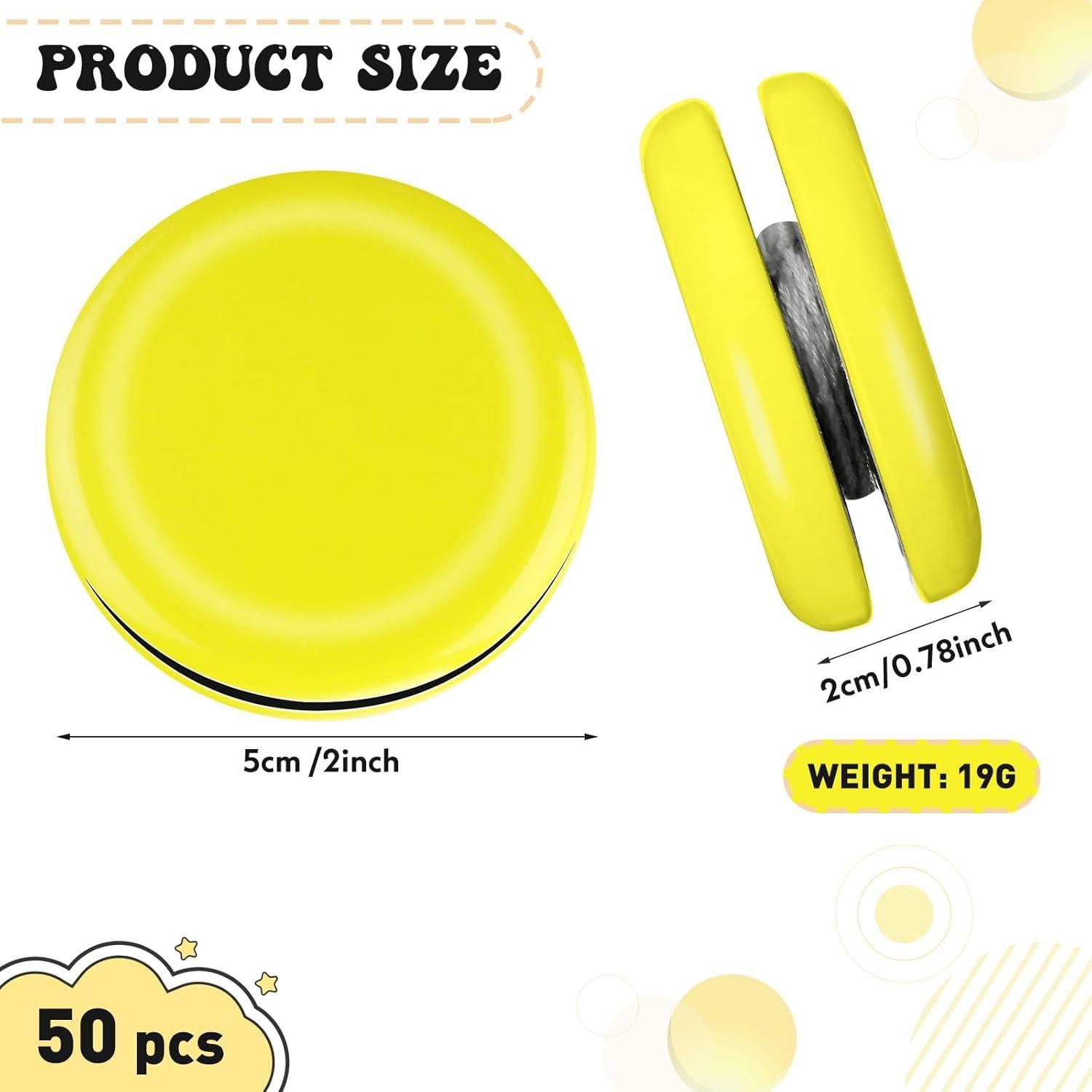 Yoyos de Metal Lenwen 50 Pcs Multicolor para Niños