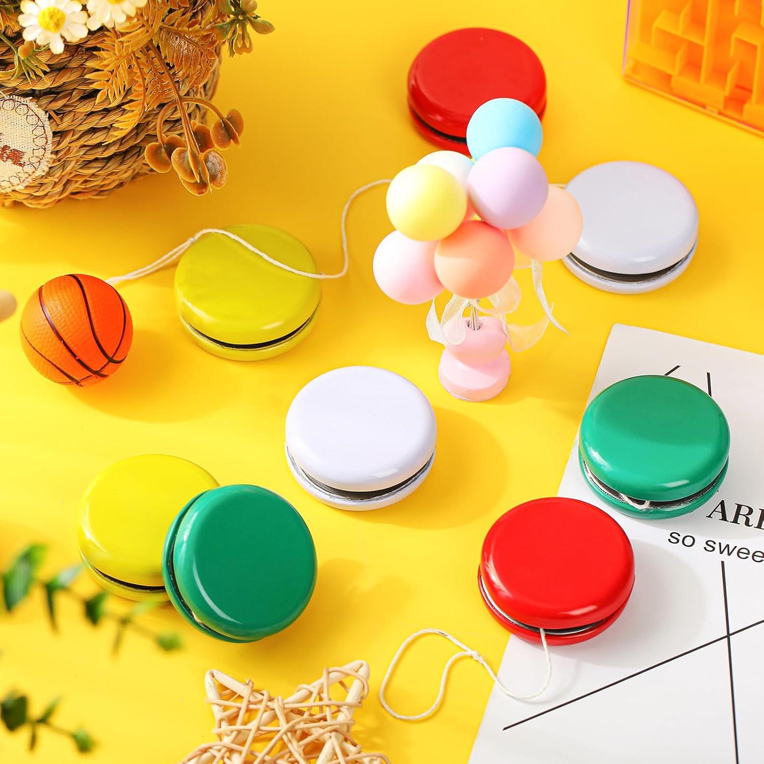 Yoyos de Metal Lenwen 50 Pcs Multicolor para Niños