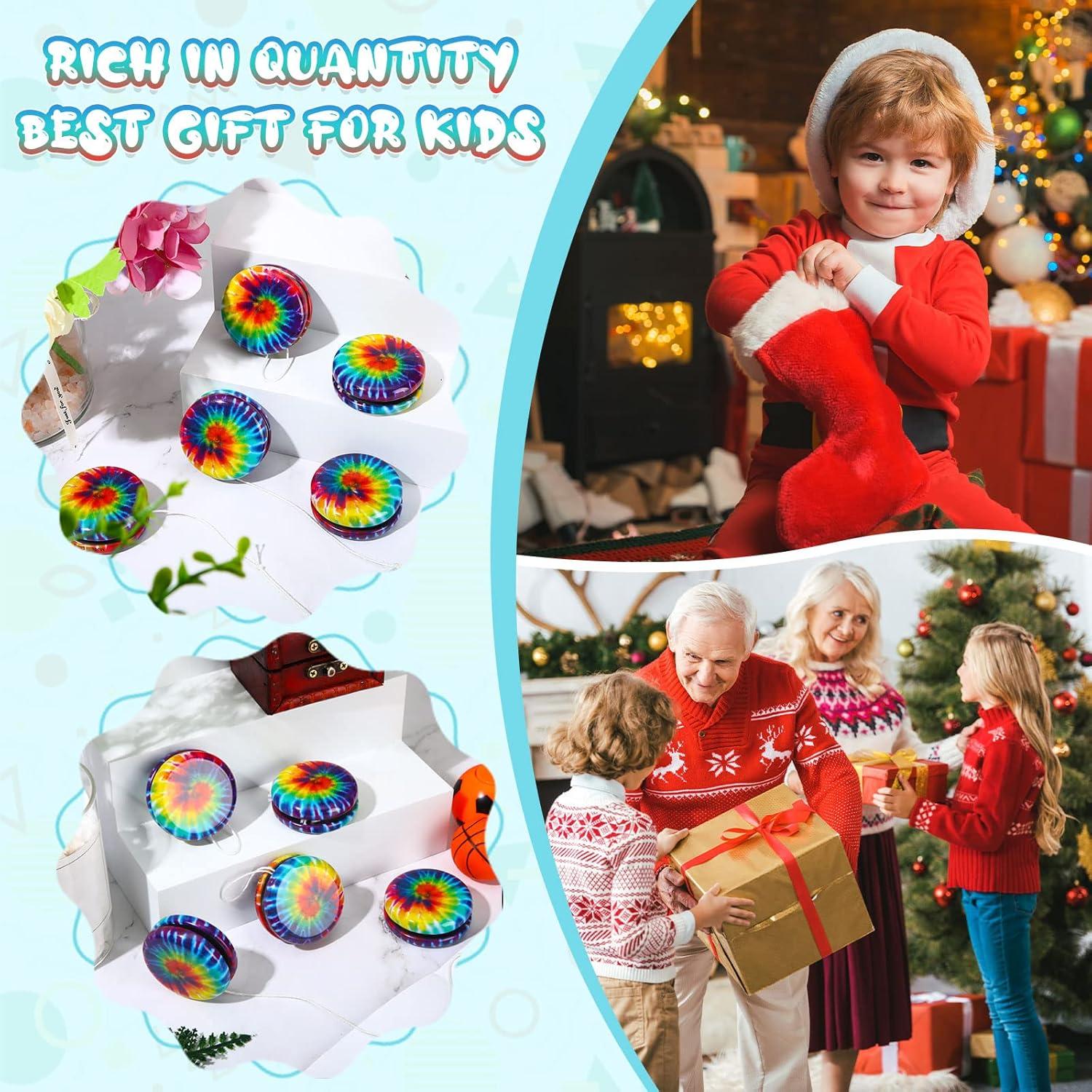 Yoyos de Metal Lenwen Arcoíris 50 Pcs para Niños