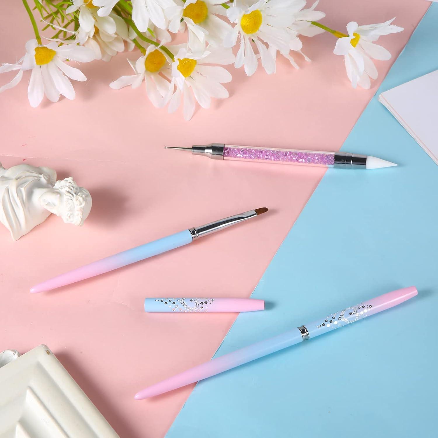 Set de 3 Pinceles de Limpieza de Uñas AIEX - Silicona y Acero