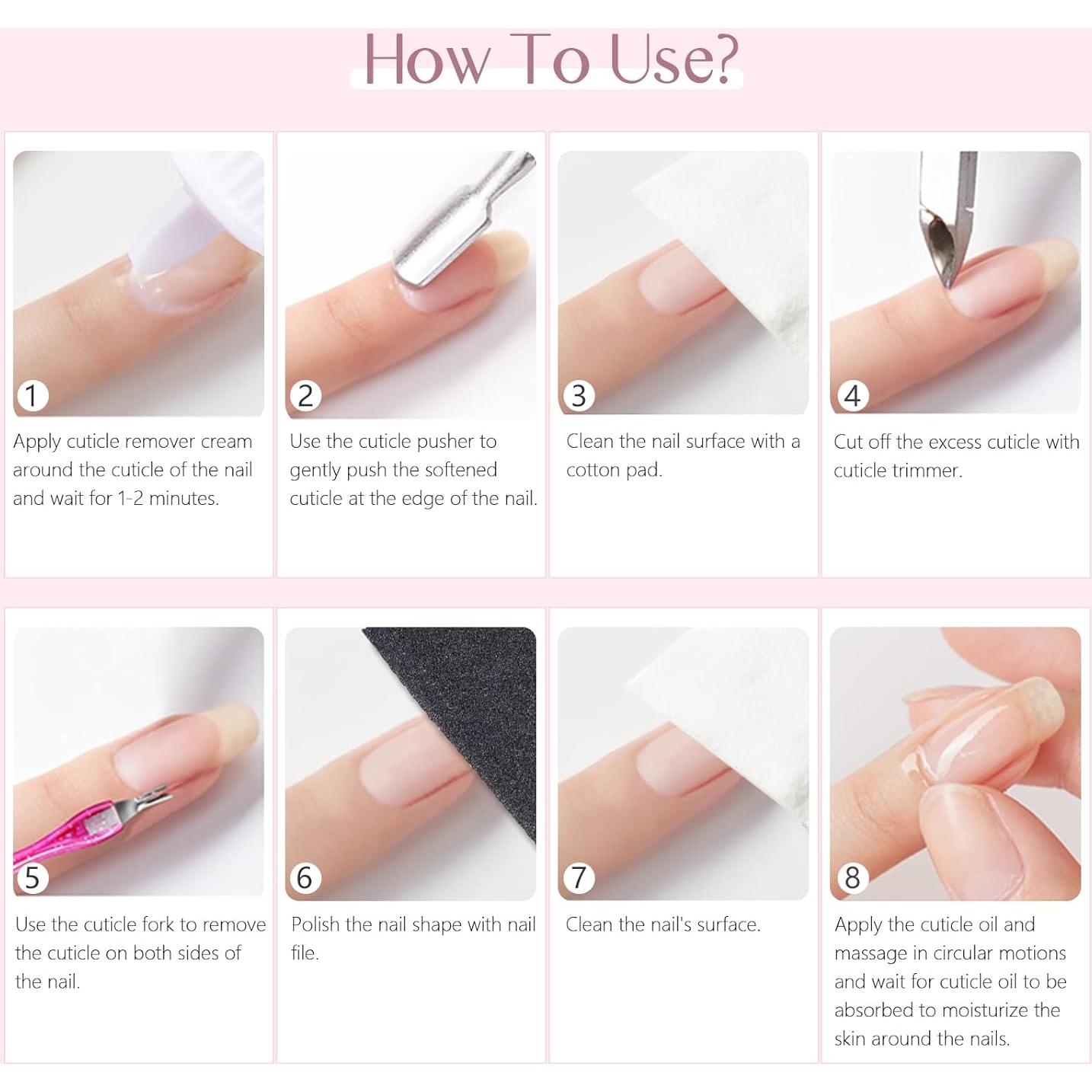 Kit de Cuidado de Uñas Saviland - Removedor y Aceite de Cutículas