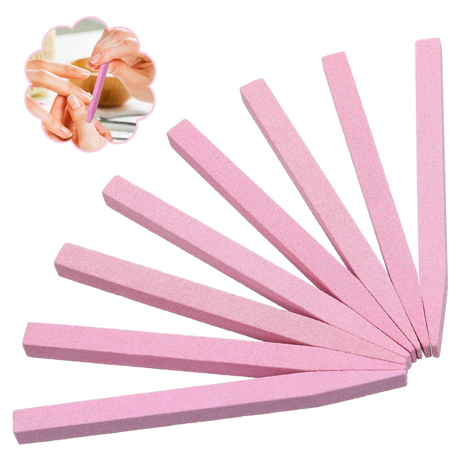 8 Limas de Uñas de Piedra Pumice Mudder - Herramienta de Manicura