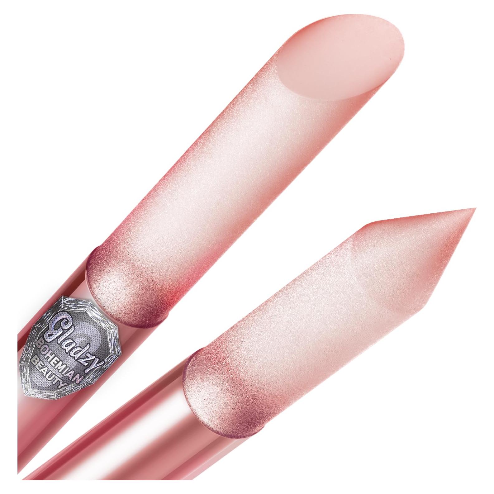 Empujador de Cutículas de Cristal Gladzy - Set Profesional Rosa