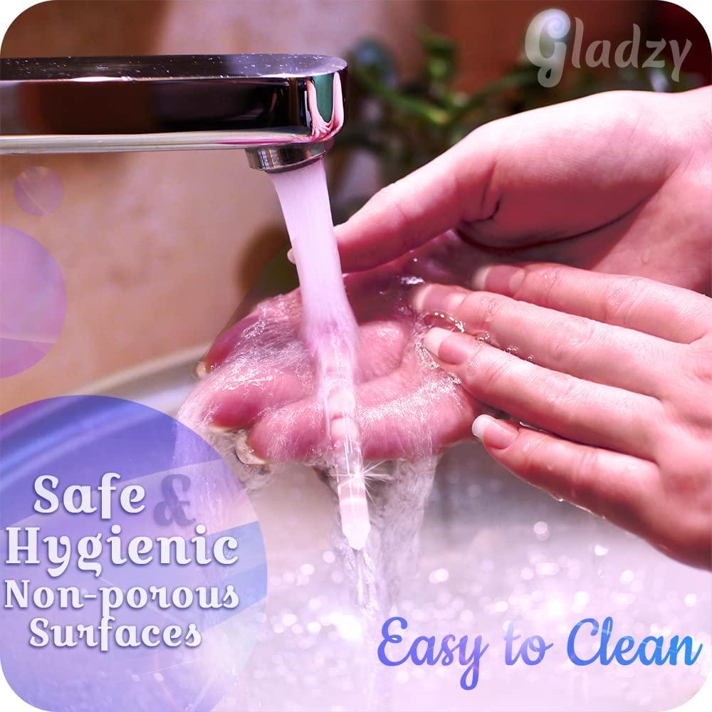 Empujador de Cutículas de Cristal Gladzy - Set Profesional Rosa