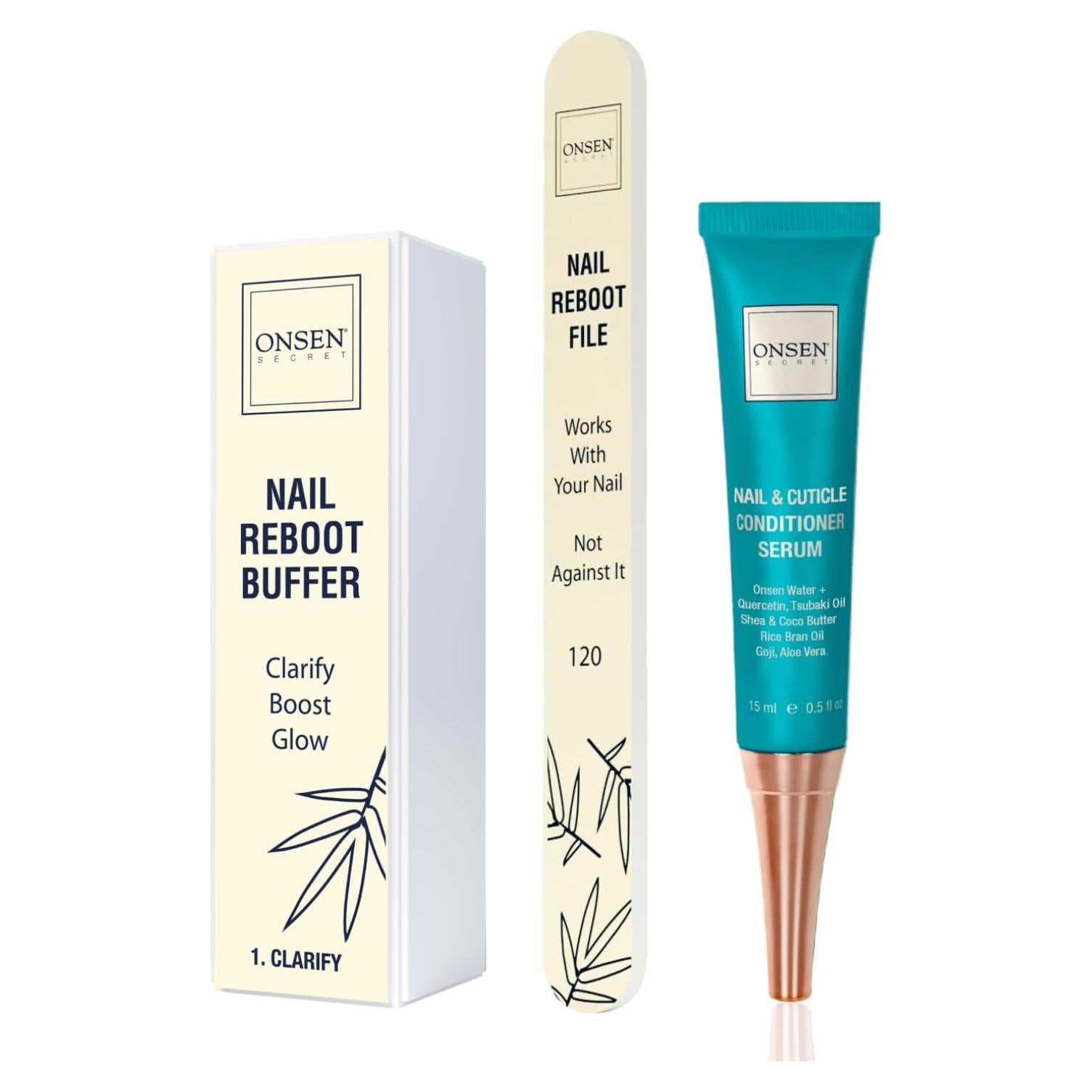 Kit de Cuidado de Uñas Onsen Secret - Crema y Aceite 15ml