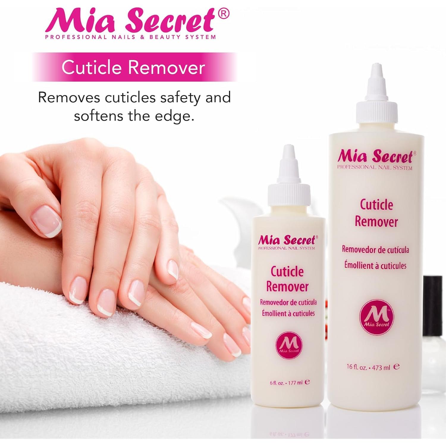 Removedor de Cutículas Mia Secret 177 ml - Rápido y Seguro