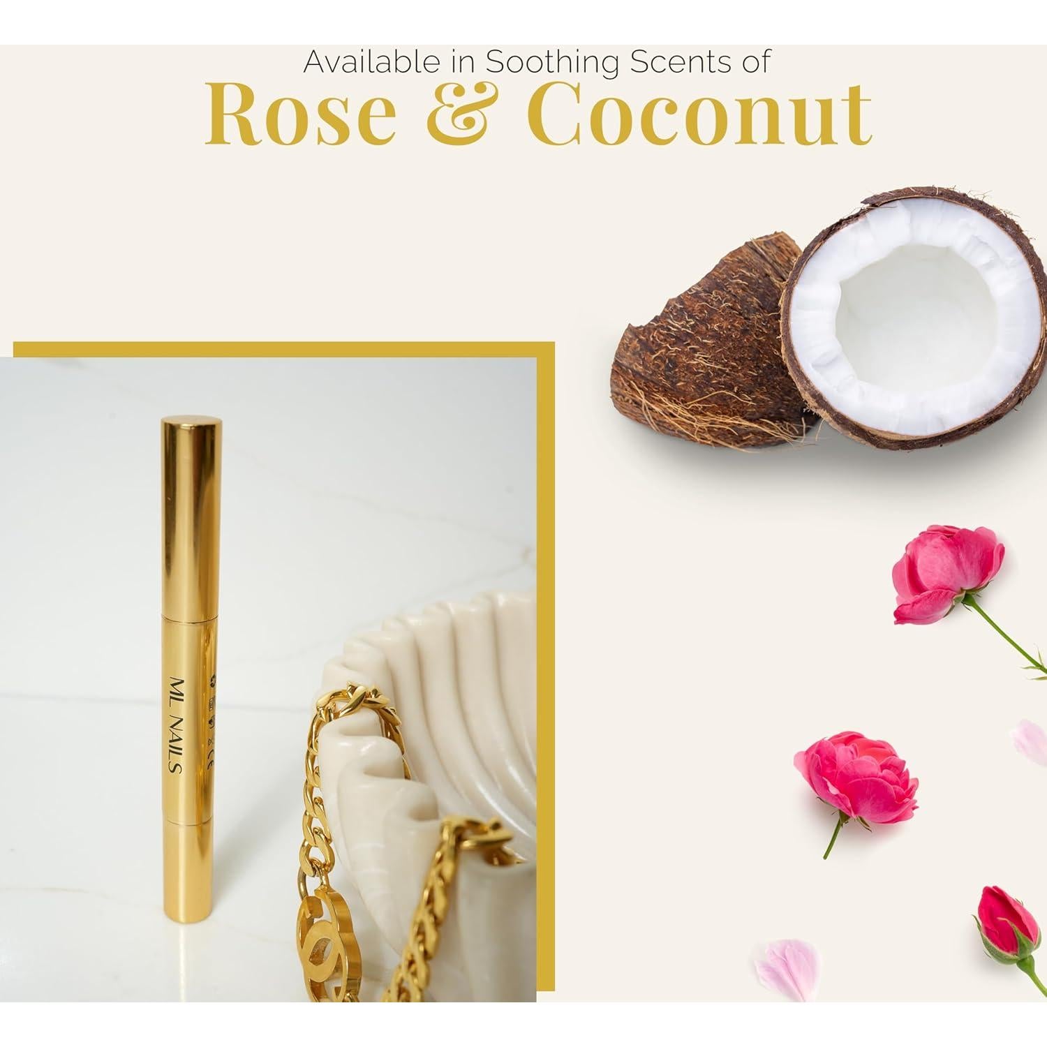 Bolígrafo Aceite Cutículas ML Nails 3mL Jojoba Vitamina E B