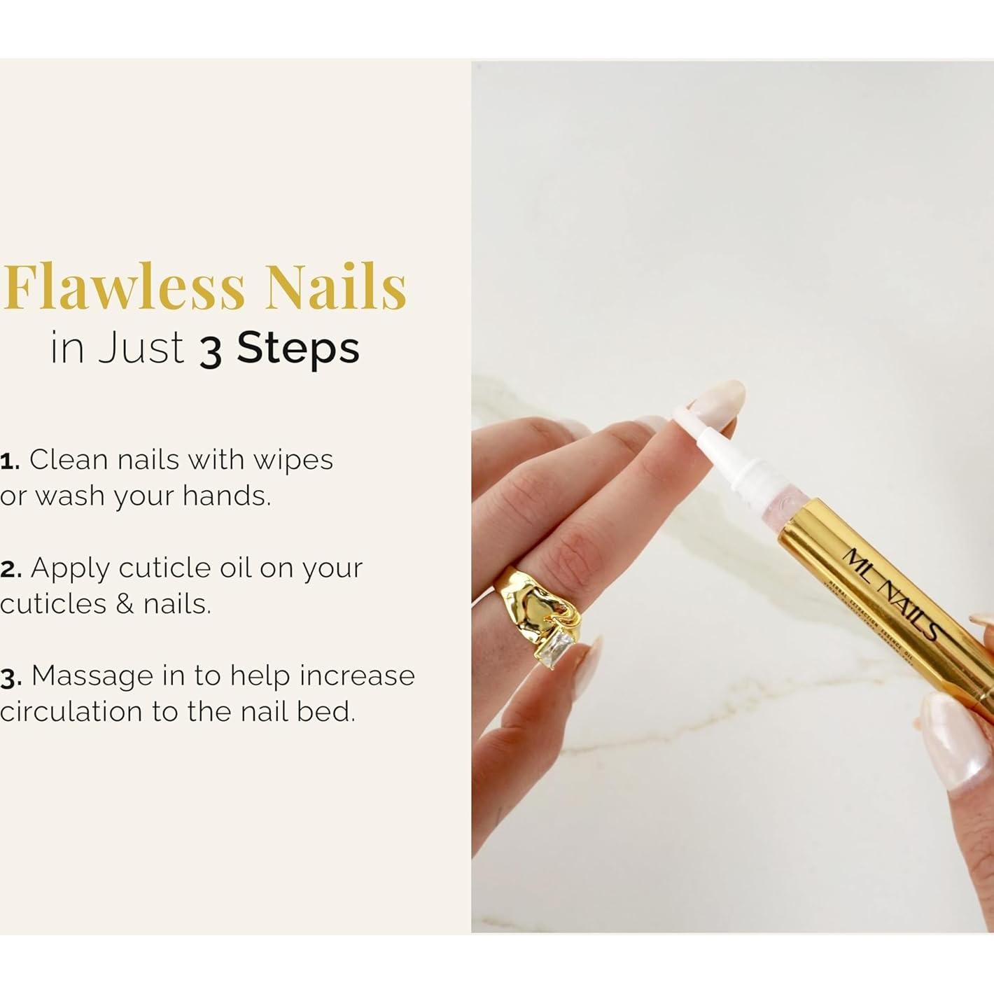 Bolígrafo Aceite Cutículas ML Nails 3mL Jojoba Vitamina E B