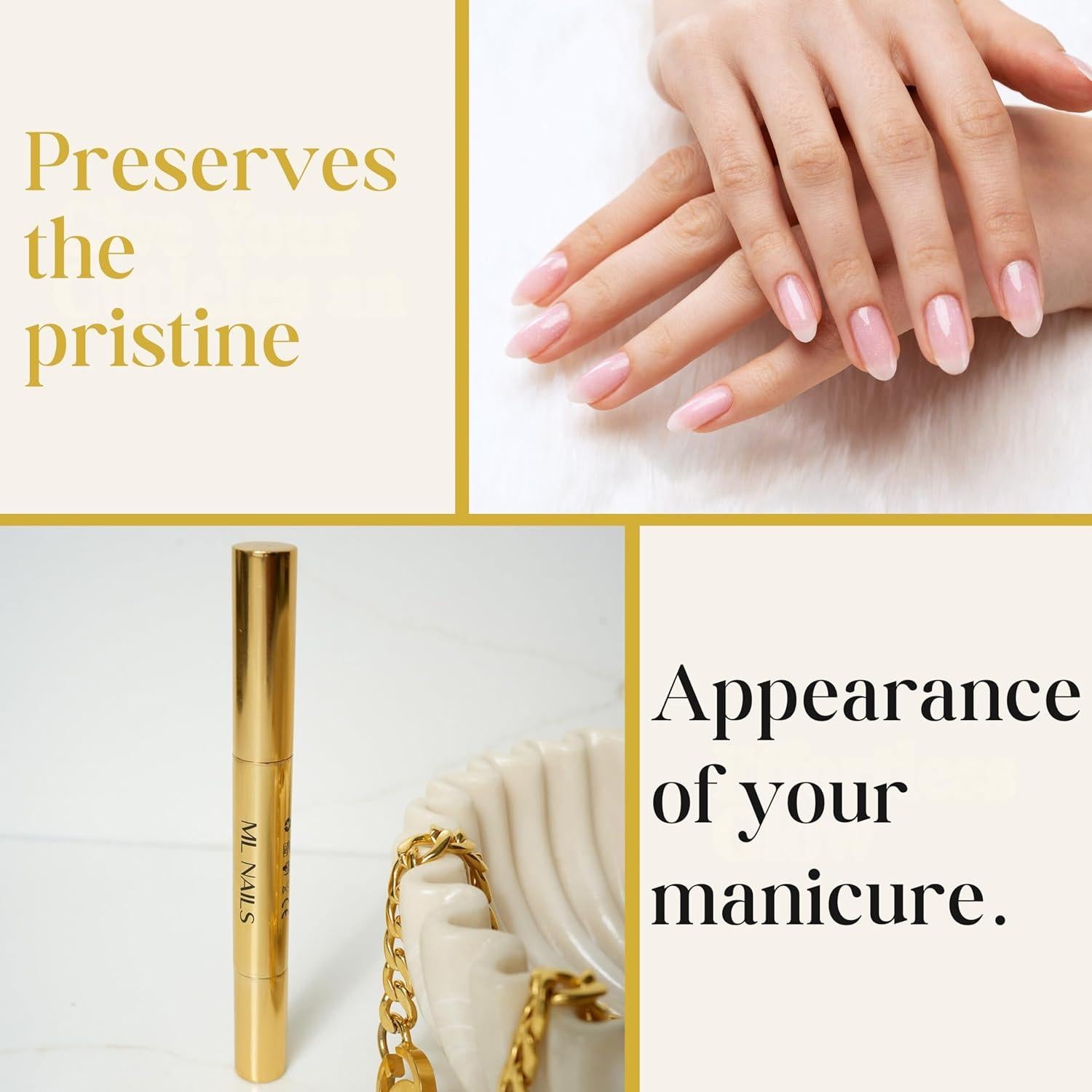 Bolígrafo Aceite Cutículas ML Nails 3mL Jojoba Vitamina E B