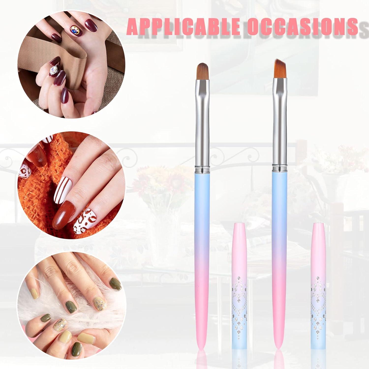 Set de 2 Pinceles Limpiadores de Esmalte TOYMIS - 8mm y 7.5mm