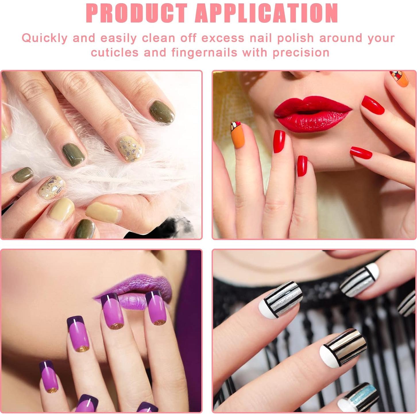 Set de 2 Pinceles Limpiadores de Esmalte TOYMIS - 8mm y 7.5mm