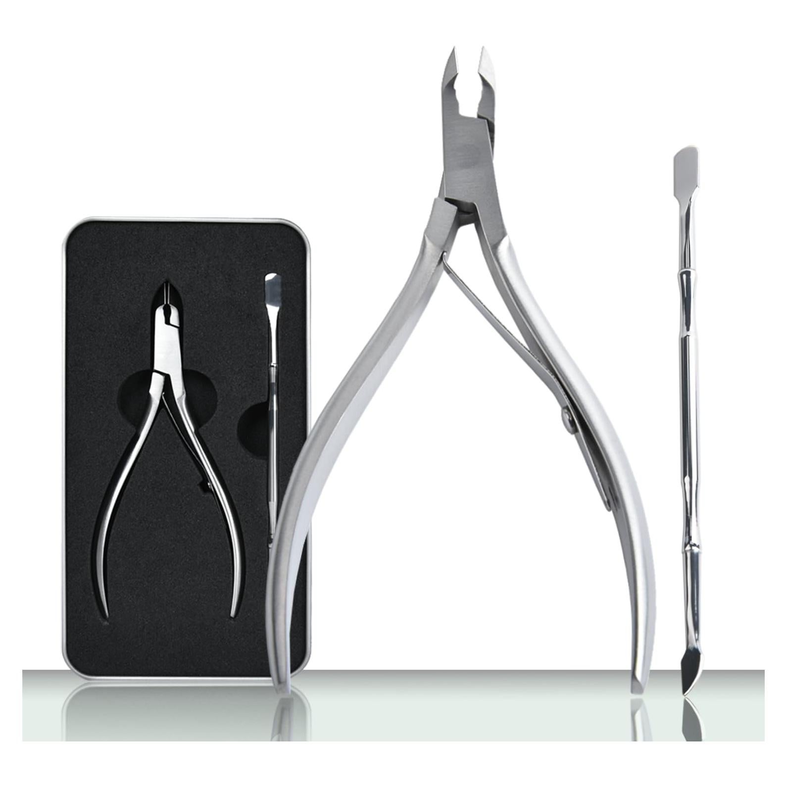 Set de Manicura Guowall: Cortador y Empujador de Cutículas