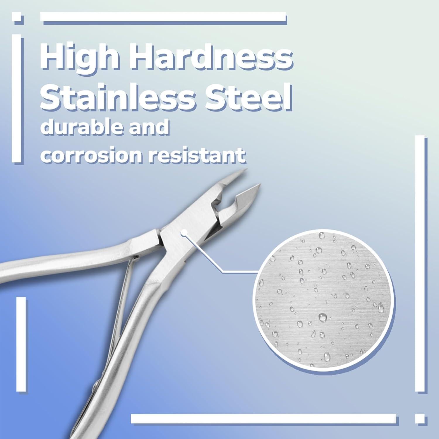 Set de Manicura Guowall: Cortador y Empujador de Cutículas