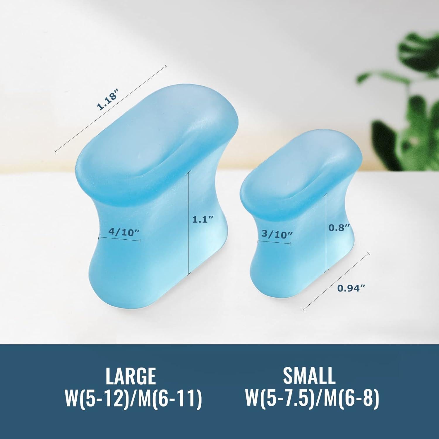 Separadores de Dedos de Gel Welnove - 12 Almohadillas para Juanetes