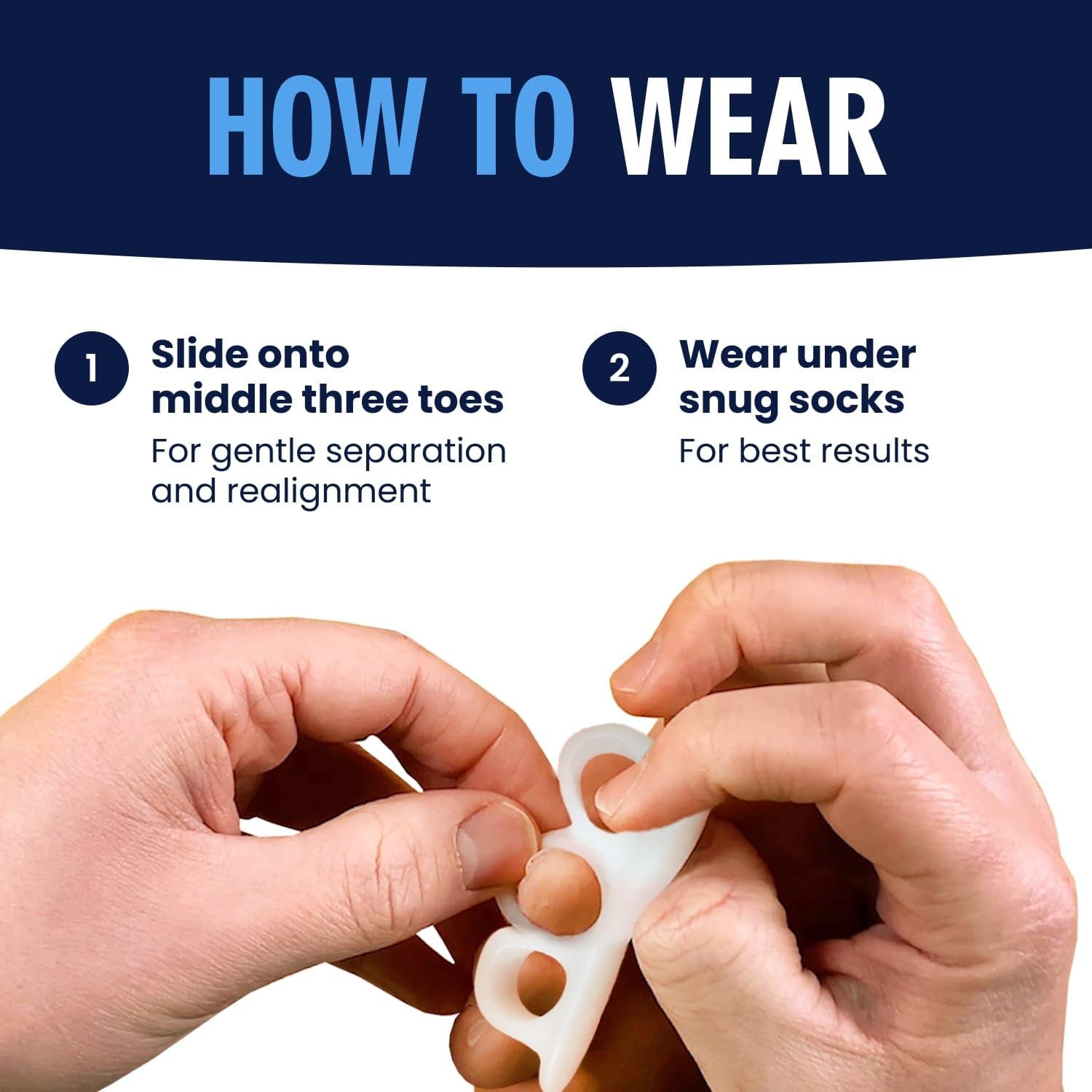 Geles para Dedos en Martillo Dr. Frederick - 2 Pares - Alivio Todo el Día