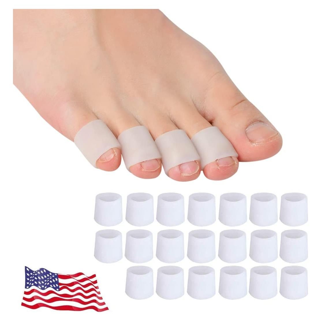 Protectores de Dedos de Gel Pnrskter - 20 Piezas para Alivio del Dolor