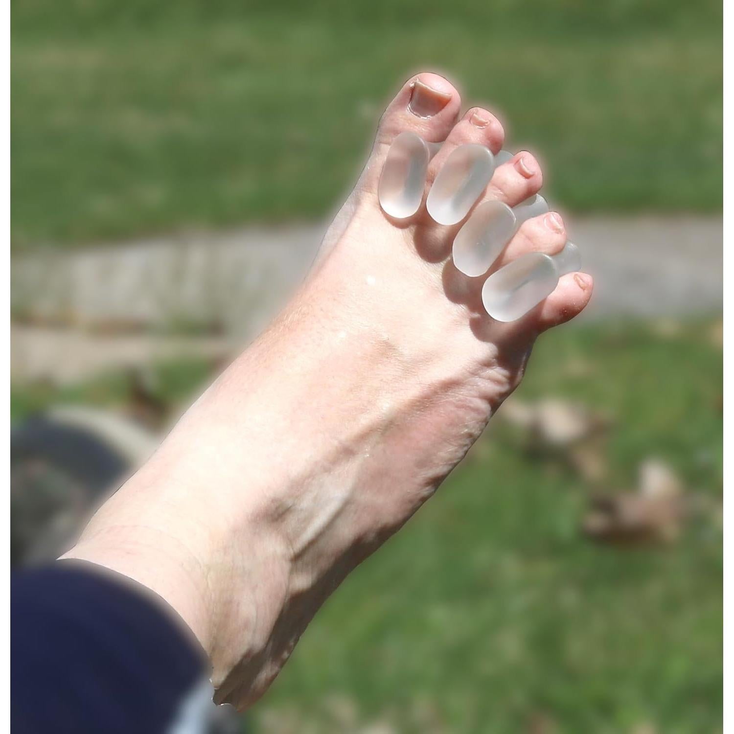 Separadores de Dedos de Gel Iconikal 8-Pack Medianos Alivio Juanetes