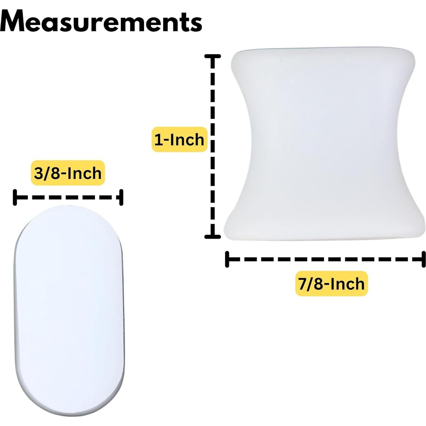 Separadores de Dedos de Gel Iconikal 8-Pack Medianos Alivio Juanetes