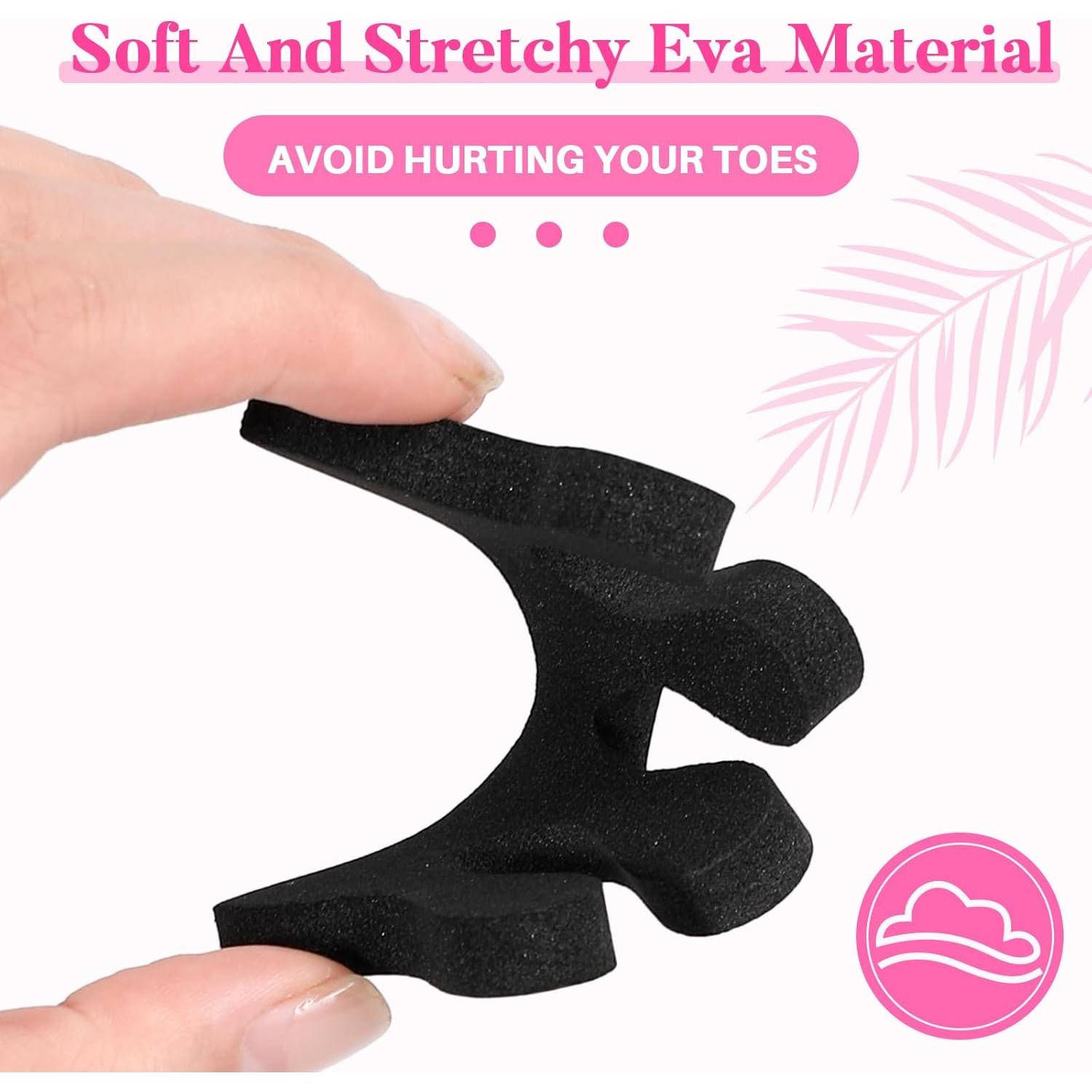 Separadores de Dedos Mumufy 500 Pcs Espuma EVA Negro